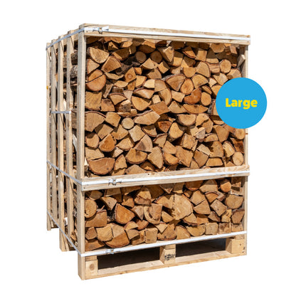 Kiln-Dried Birch Firewood Logs – Large Crate